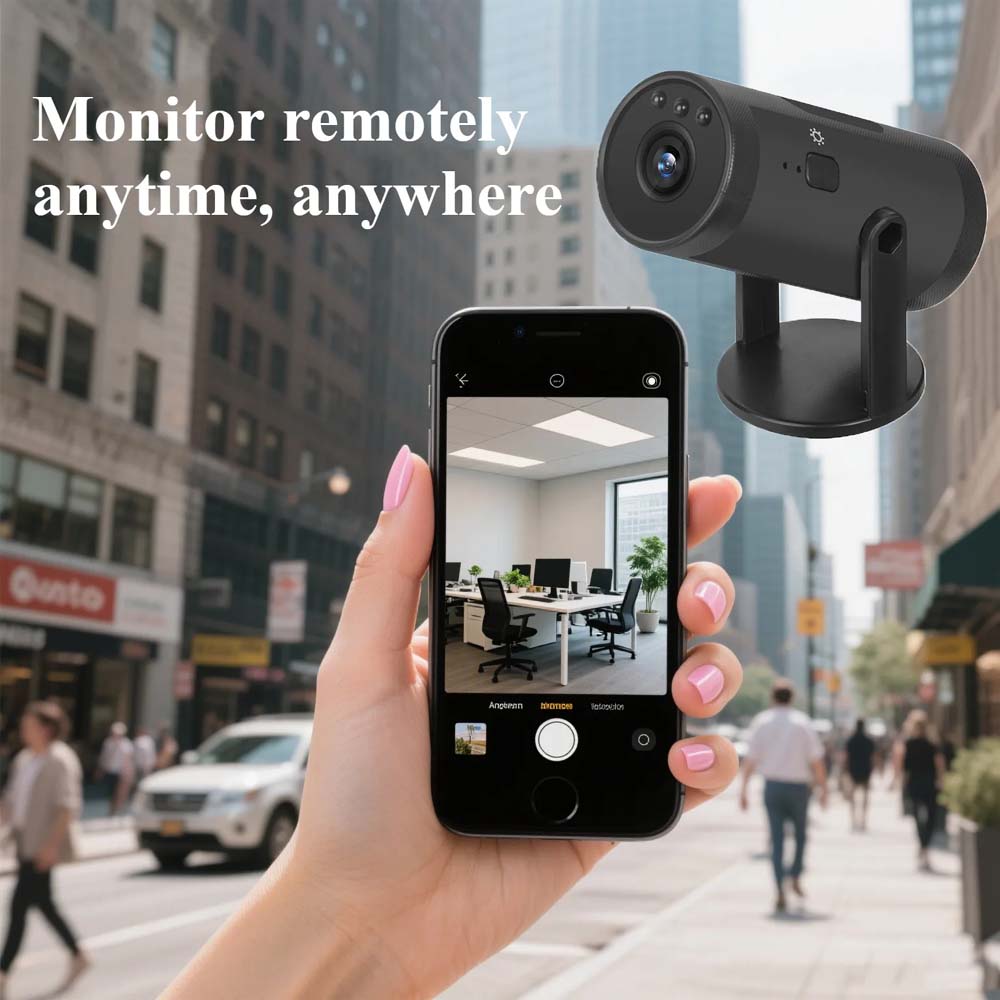 1080p Mini Camera with WiFi. Portable mobile detection camcorder for smart home surveillance & remote monitoring. Hidden design. Image