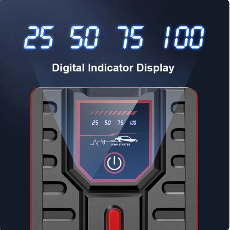 Jump Start Pack – Portable Car Jump Starter with Digital Indicator, Durable Temperature-Proof Power Booster for Automotive Use Image
