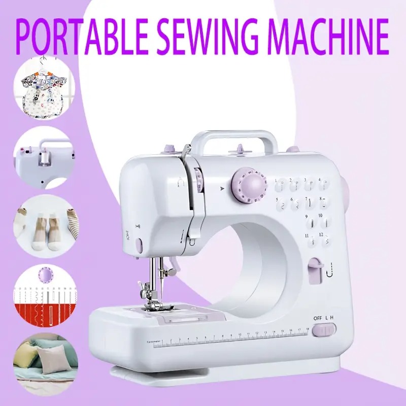 European Standard Home Sewing Machine - 2-Speed, Front/Back Stitch, Thick Fabric Locking, Night Light & Guide Locking Eye Image