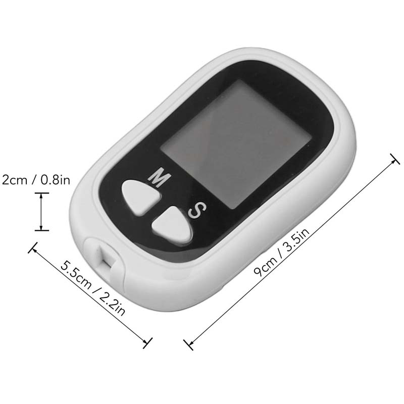 Blood Glucose Meter Large screen diabetes testing kit with tiny blood sample & coding. Essential diabetic supplies for monitoring. Image