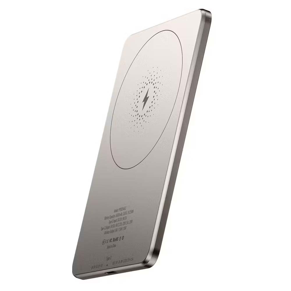5000mAh MagSafe Power Bank - Ultra-Slim 15W Wireless Charger, Aluminum Body, Fast Charging Compitable for iPhone & Android ( Multi) Image