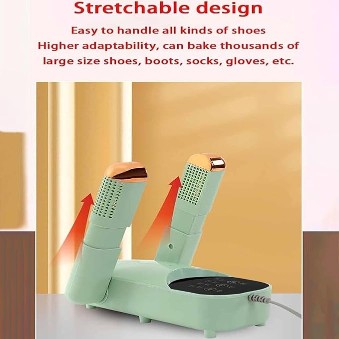 Electric Shoe Dryer with Adjustable Rack & Timer | Multi-Functional Boot Warmer & Glove Dryer for Sweaty Shoes Image