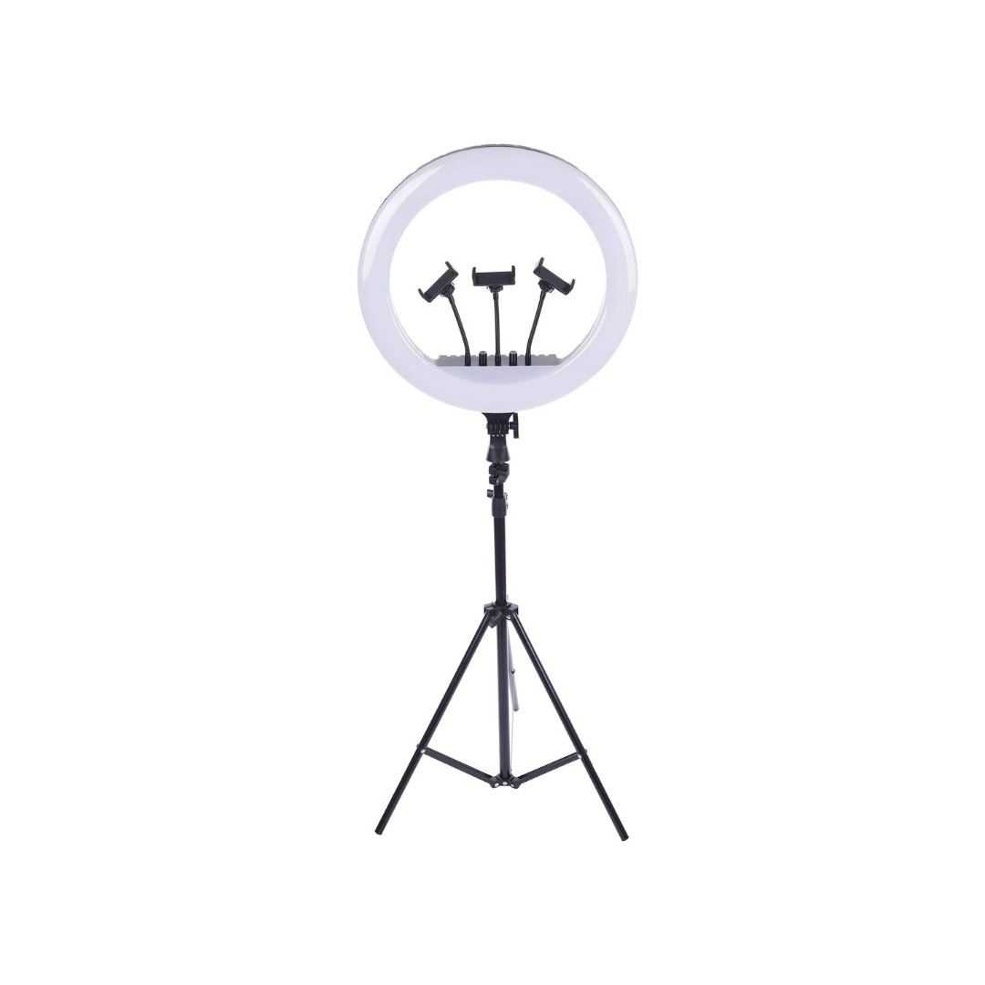 21-Inch Selfie Ring Light with Tripod Stand – Adjustable Photographic Lamp with 3 Mobile Holders Image