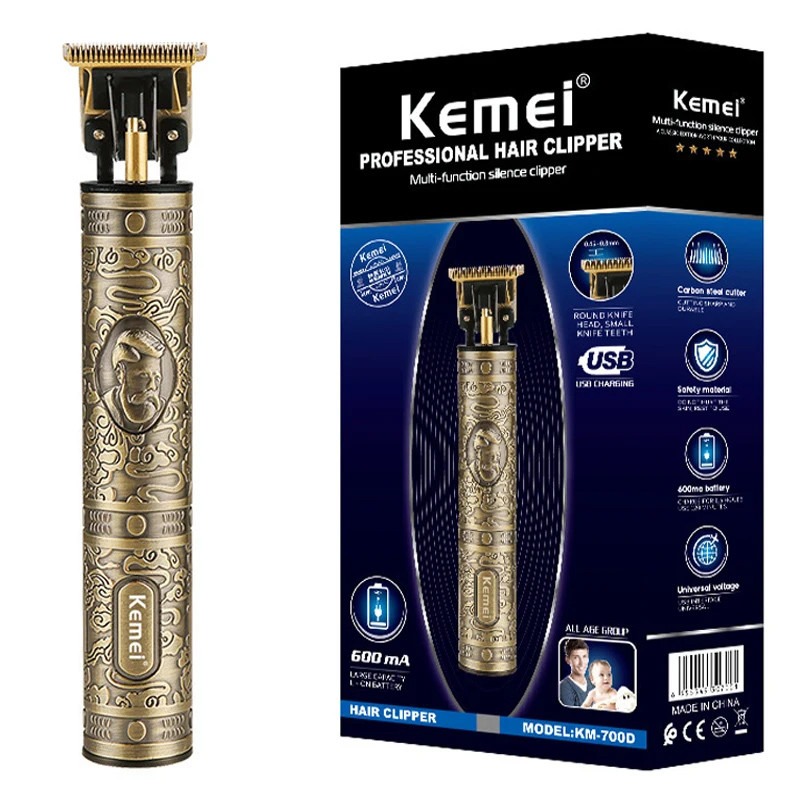 Kemei KM-700B Hair Clipper Professional corded electric hair cutting machine for precise barber-grade trims & fades. Image
