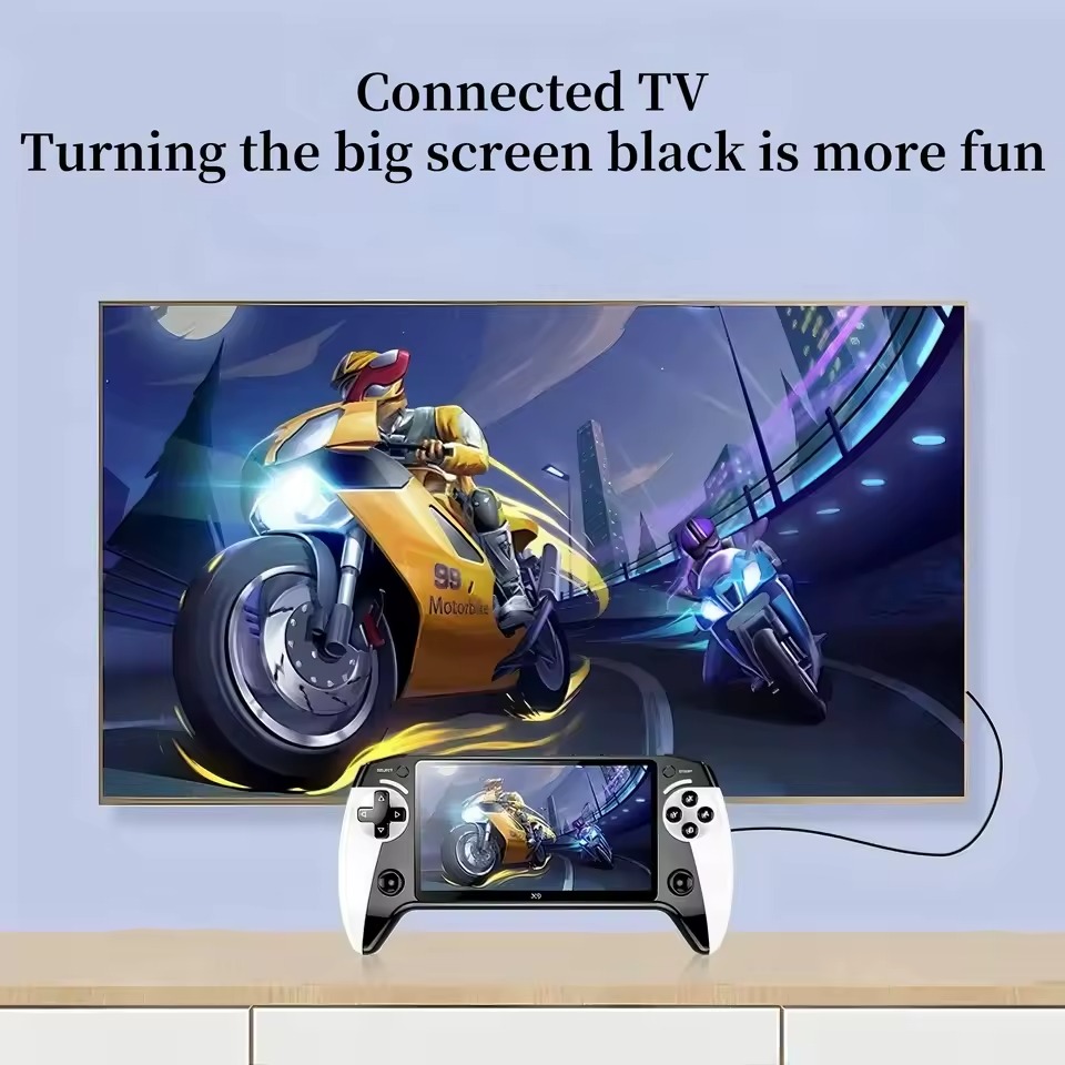 X9 HD Handheld Game Console - 5.5" IPS Screen, P1 HD Output, Dual Joystick for GB/GBA/GBC Games, Portable Retro Gaming Image