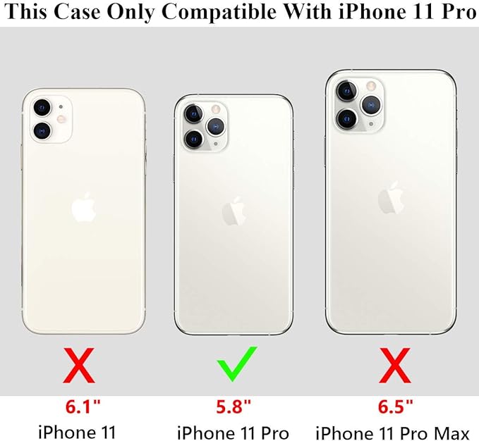 MagSafe Compatible Magnetic Phone Case with Camera Control | Military-Grade Shock Protection for iPhone 11, 11 Pro, 11 Pro Max – Includes Free Screen Protector Image