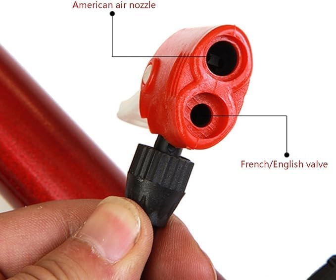 Portable Pump for Bicycle and Car Tires | Ideal for Road and Mountain Bikes | Compact and Easy to Use Image
