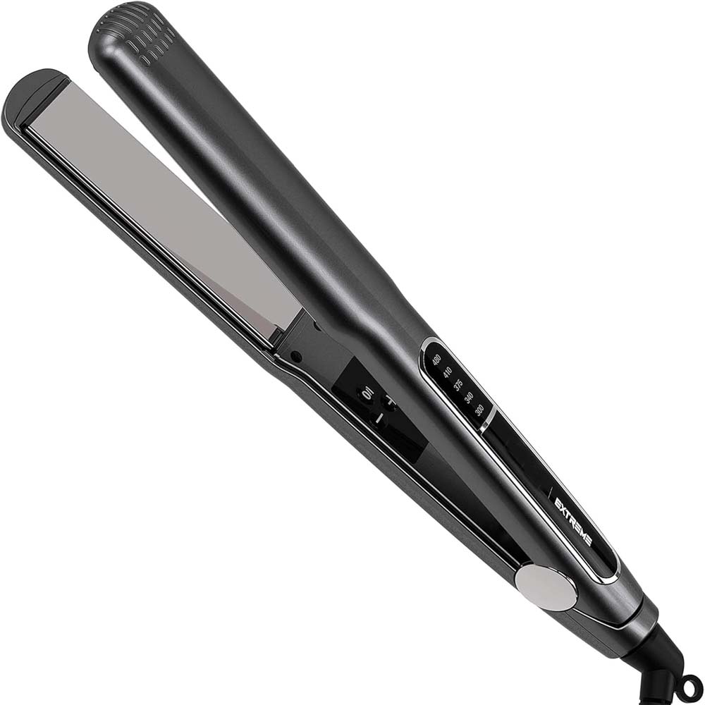 Extreme 480°F Hair Straightener - Professional Titanium Flat Iron with Digital Display & Fast Heat-Up Image