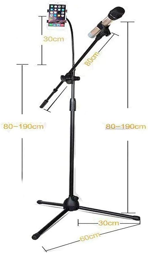 SJ-10 Tripod Microphone Stand | Durable, Adjustable, and Portable Design for Professionals | Ideal for Studio and Stage Use Image