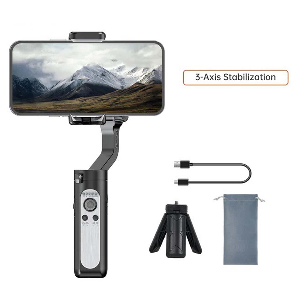 CQL 3-Axis Gimbal Stabilizer for Smartphones & Action Cameras | Precision Stabilization, Durable Design, Universal Compatibility Image