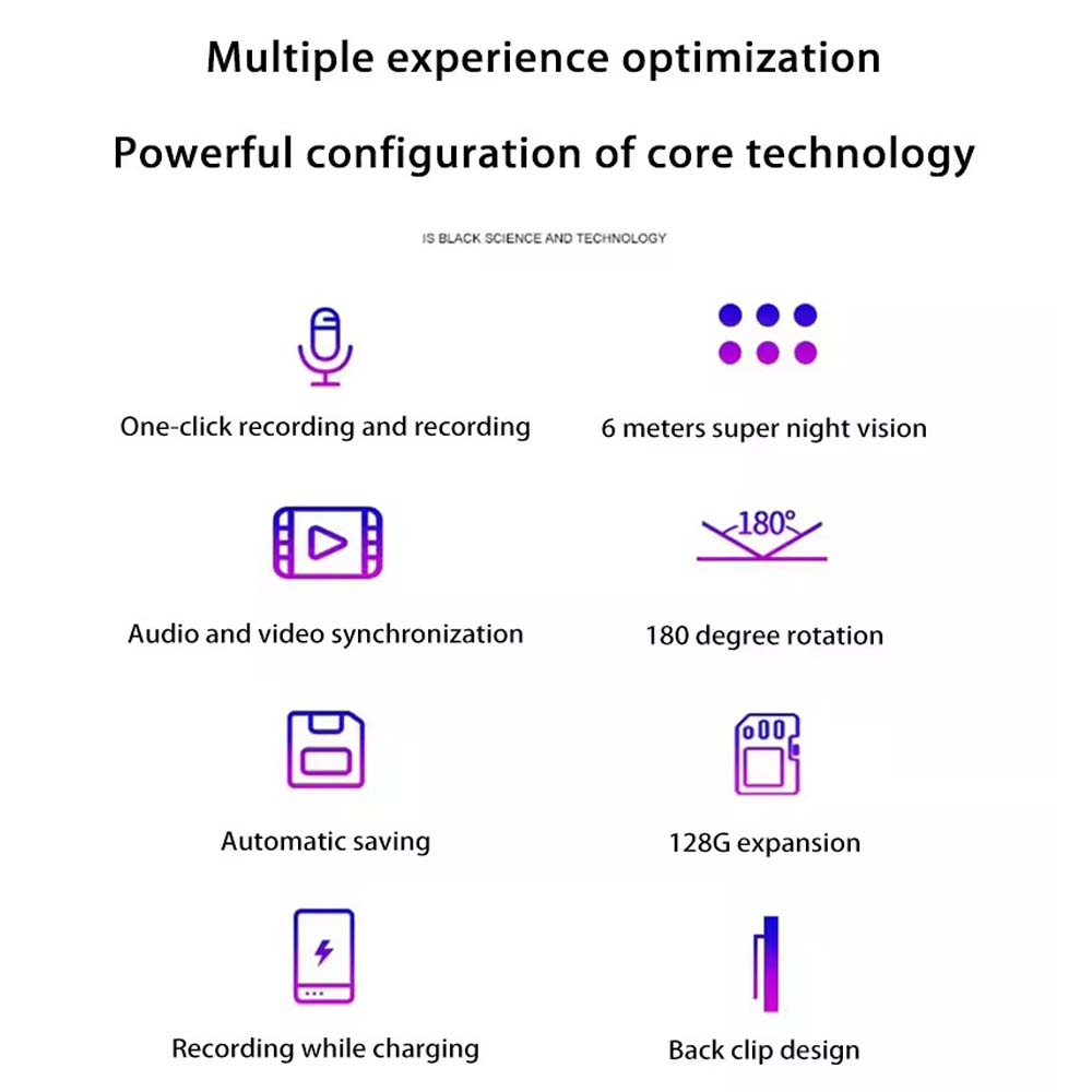1080p Mini Camera with WiFi. Portable mobile detection camcorder for smart home surveillance & remote monitoring. Hidden design. Image