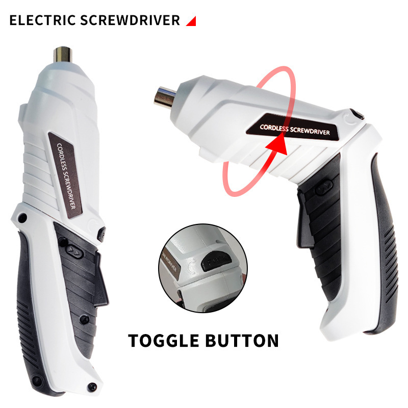 Cordless Screwdriver | Household Small Electric Drill | Rechargeable Screw Set with Multi-Function Lithium Battery Image