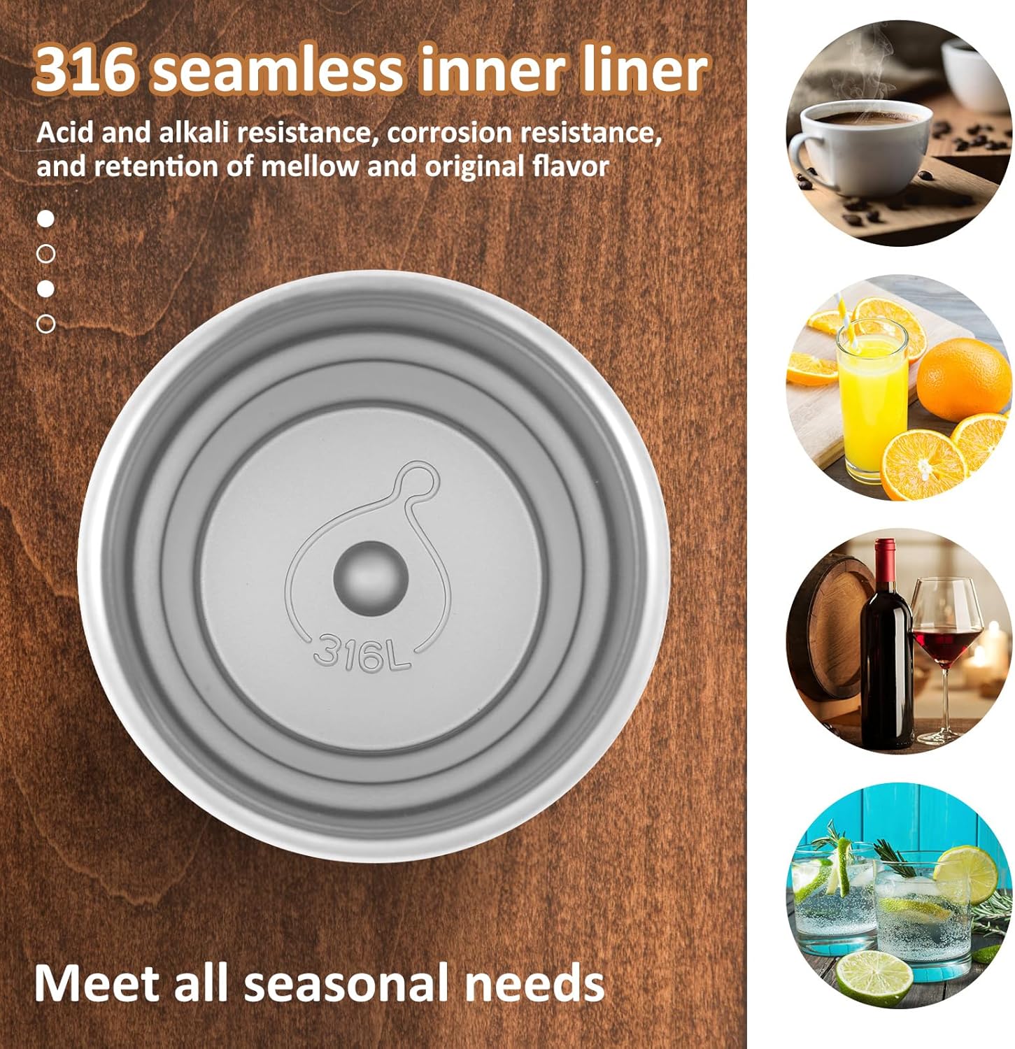 450ml Insulated Travel Coffee Mug with Temperature Display | Double-Walled Stainless Steel Thermos for Hot & Cold Drinks | Portable Leakproof Vacuum Bottle for Office & Travel, Durable Thermal Mug Flask with Smart Lid Display - Keeps Beverages at Optimal Temperature for Hours | Perfect for Coffee, Tea, & More Image