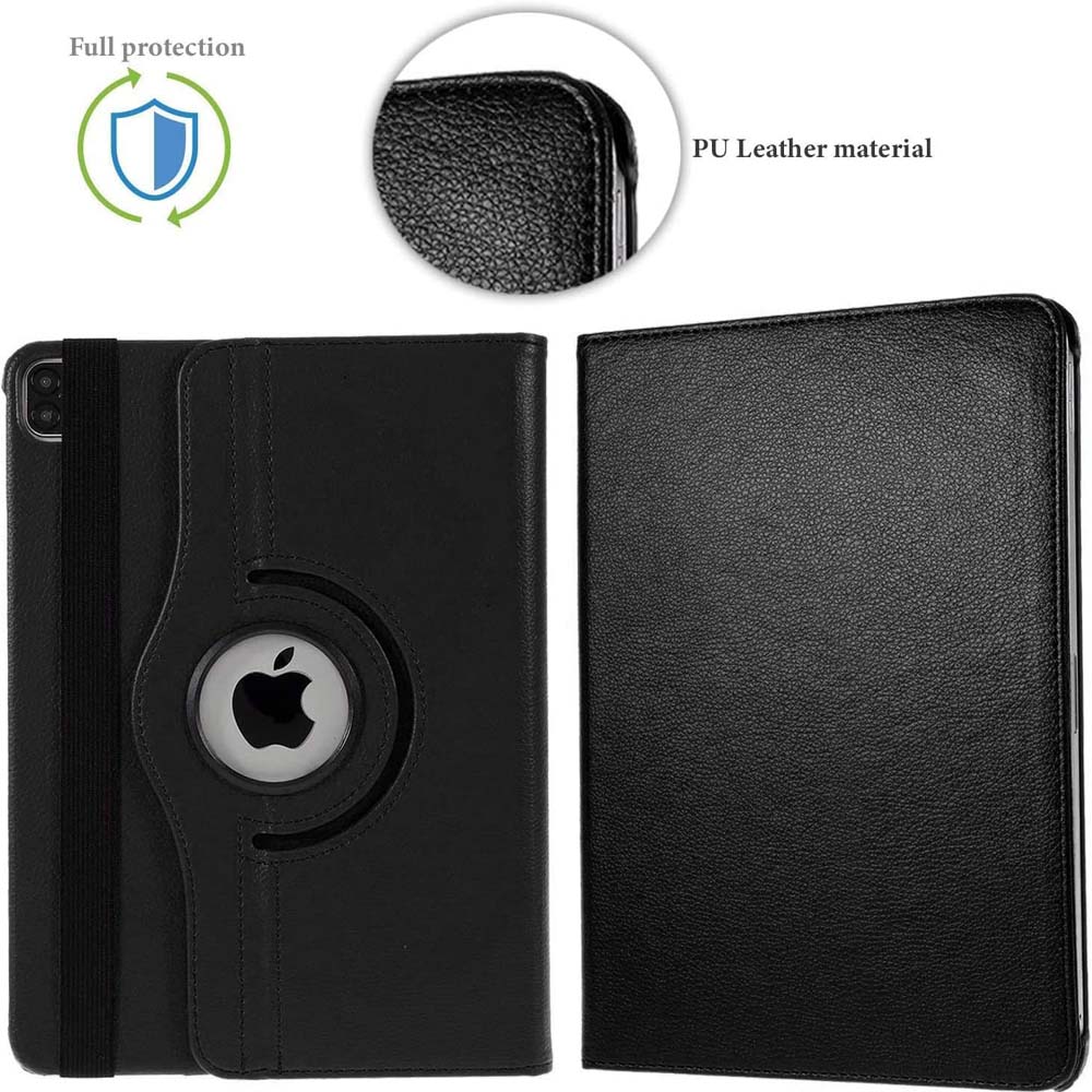 iPad Pro 13" M4 360° Rotating Case - Premium Leather Cover w/Auto Sleep/Wake & Multi-Angle Stand (2024) (Multi Colour) Image
