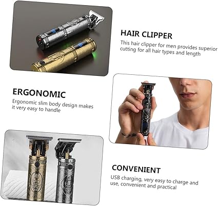 USB Rechargeable Electric Barbershop Hair Clipper | Digital LCD Professional Hair Trimmer Image