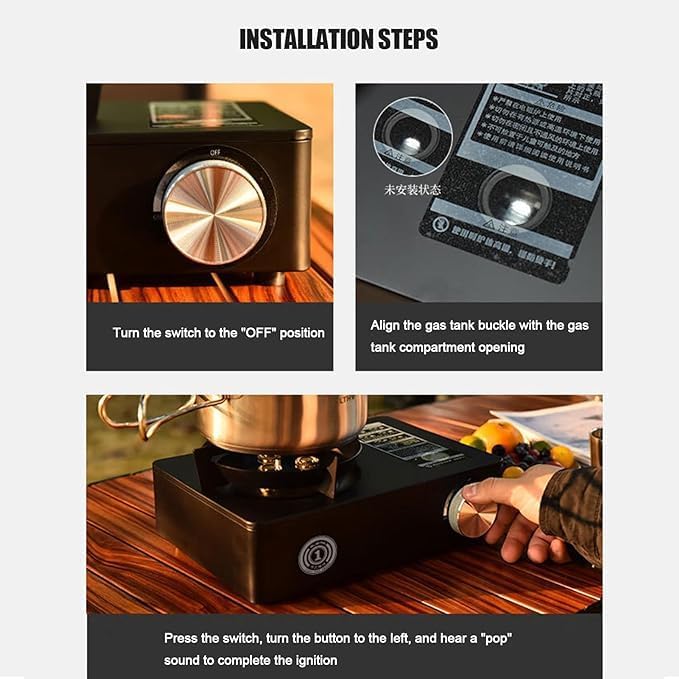 Mini Stove Camping – 3500W Portable Small Stove with Safety Features Image