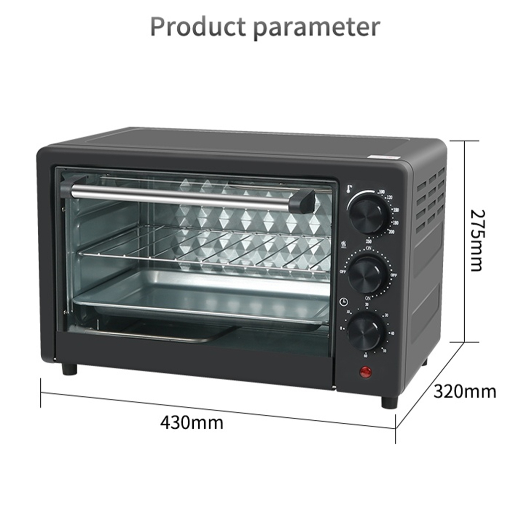 18L Multifunction Toaster Oven - Convection Pizza Maker, 6-in-1 Electric Oven for Baking, Roasting & Toasting Image