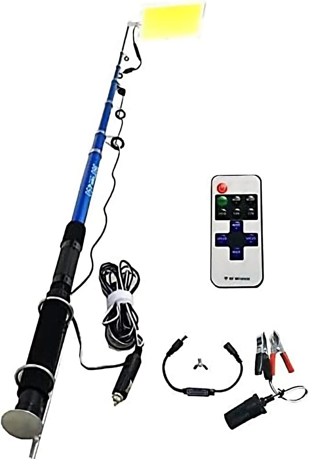 360° Light Multifunction Outdoor LED Fishing Rod Light | 5M Camping Lantern Lamp with IR Remote | 3 Modes | 800W Image