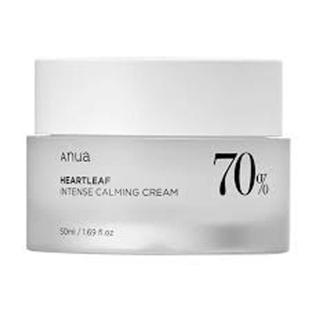 Anua Heartleaf 70 Intense Calming Cream 50ml - Soothing Moisturizer for Sensitive, Redness-Prone Skin Image