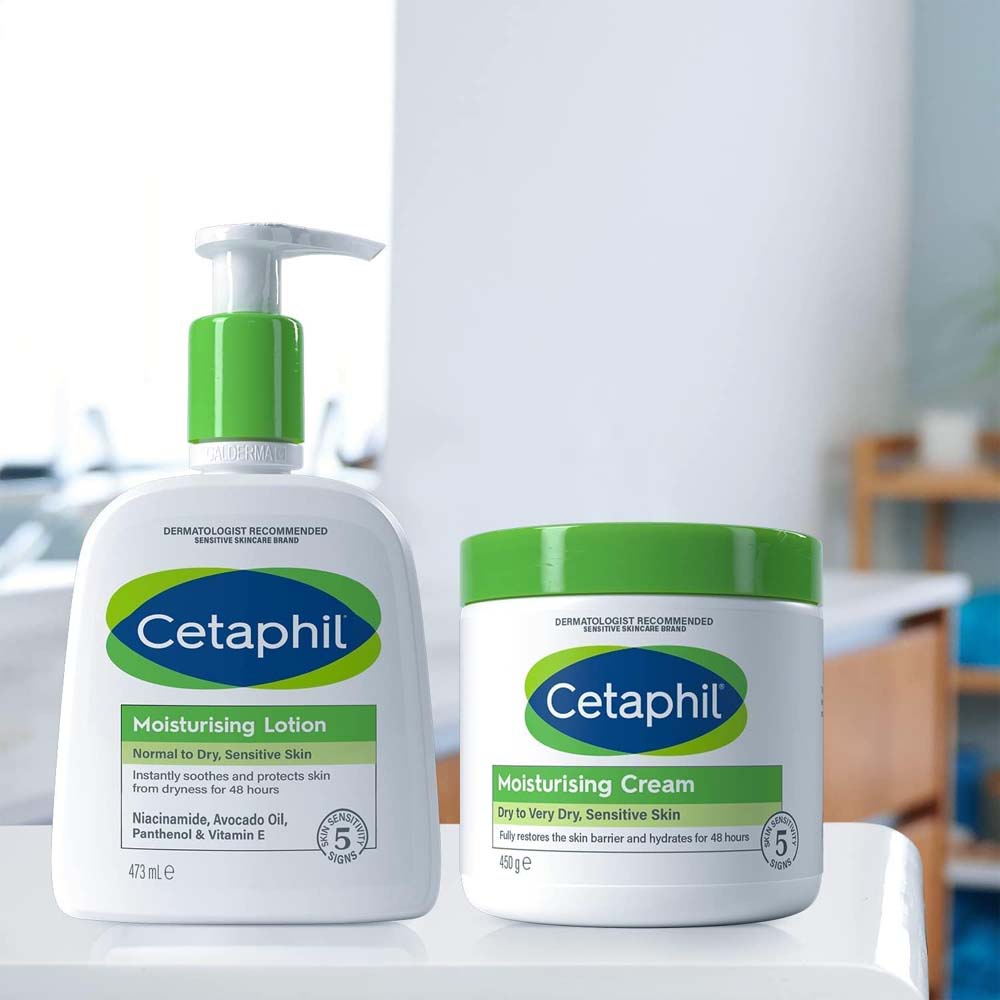 Cetaphil Moisturizing Lotion 591ml - Unscented Face & Body Lotion for Normal to Dry Sensitive Skin, Men & Women Image