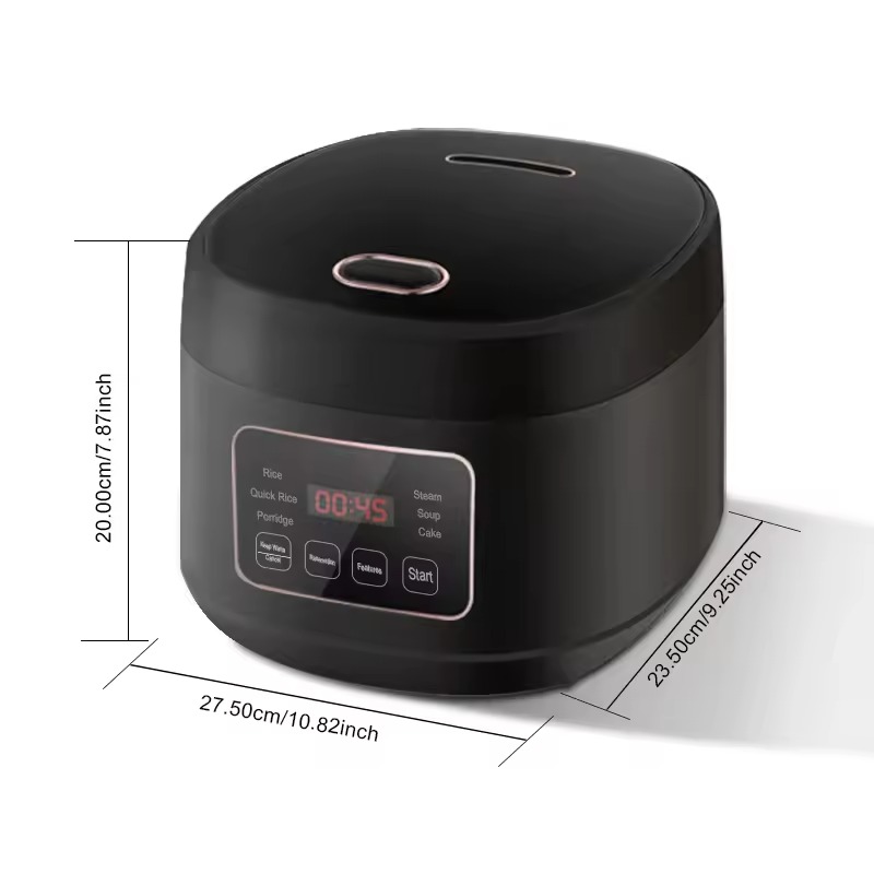 3L Smart Rice Cooker with Steamer - 24H Delay Start, Multi-Functional Cooker for 3-5 People, Includes Measuring Cup & Spoon (Multi Colour) Image