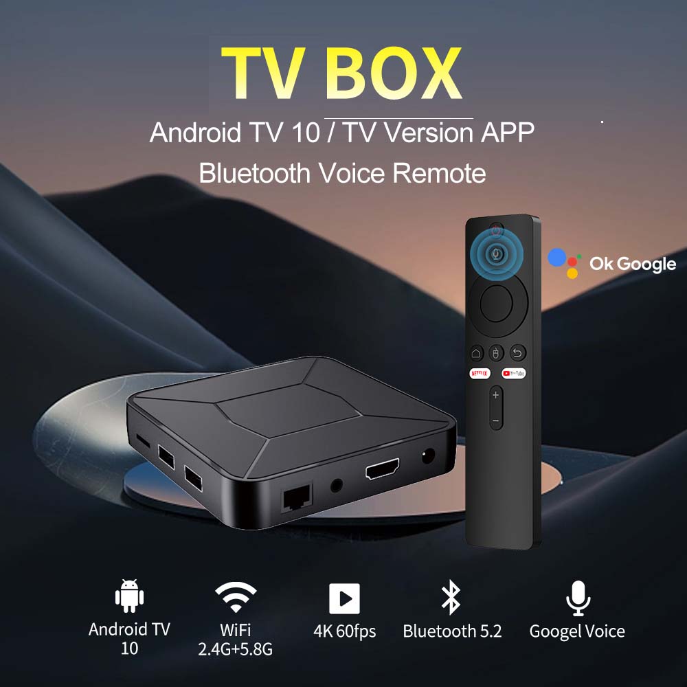 OTT 4K Android TV Box - Google TV Edition | Ultra HD Streaming | Voice Remote | Chromecast Built-in | Dolby Audio Image
