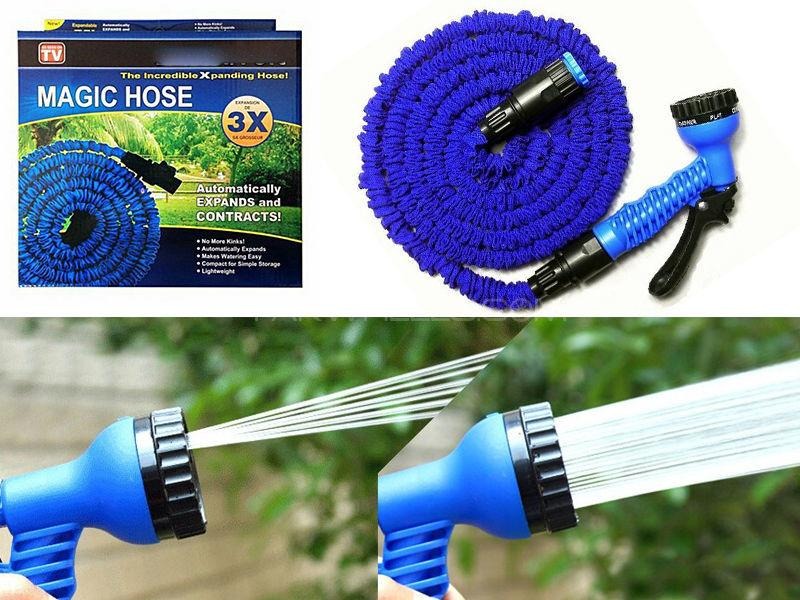 100Ft/30M Magic Hose Pipe | Expandable Garden Hose with Spray Gun | Flexible Water Hose for Car Washing, Pool Filling, and Plant Watering Image