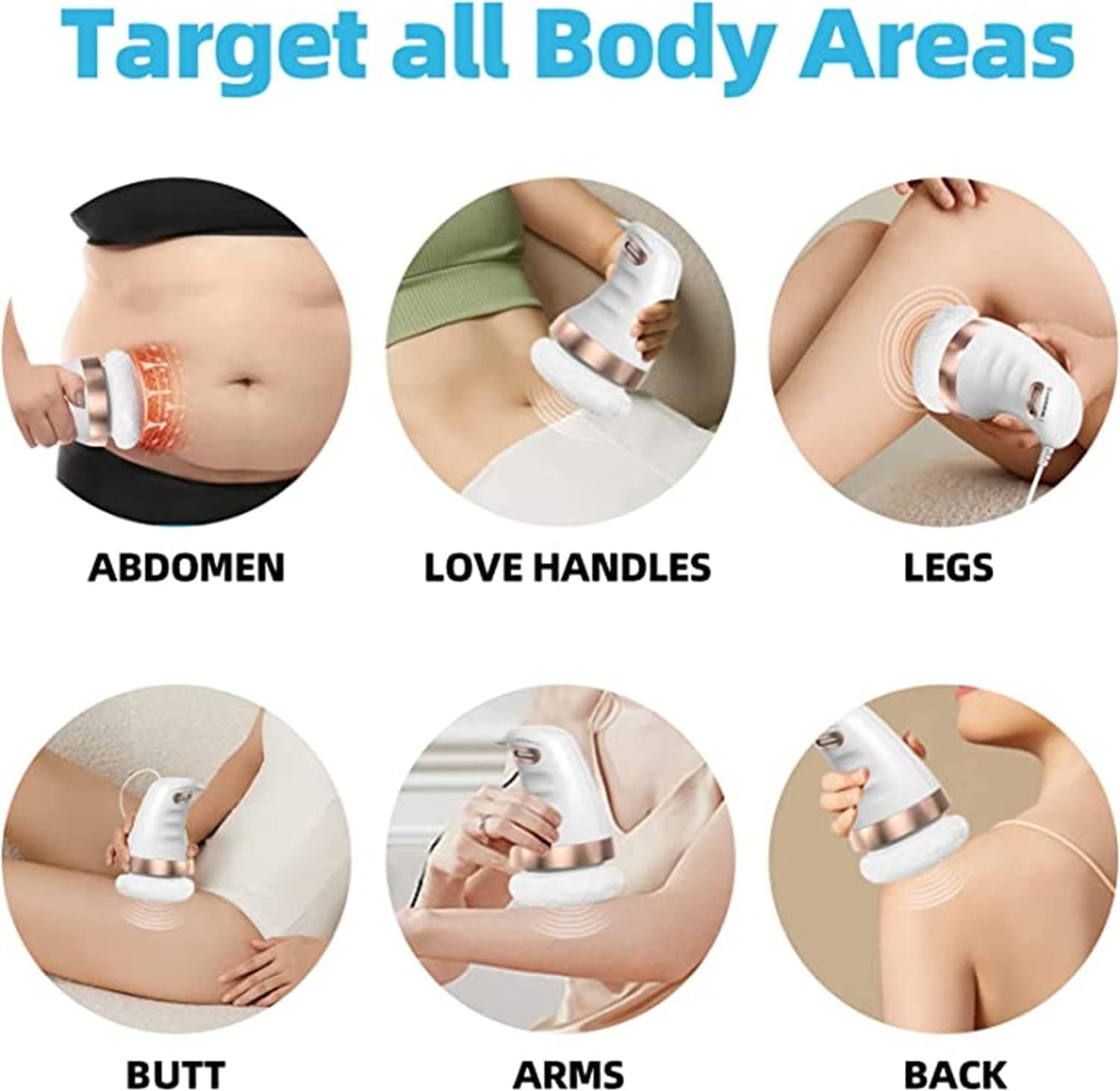 Body Sculpting Machine | Handheld Electric Deep Tissue Massager for Skin Tightening & Cellulite Reduction | Beauty Sculpt Fitness Device for Home & Office | Slimming Massager for Belly, Legs, Arms, and More Image