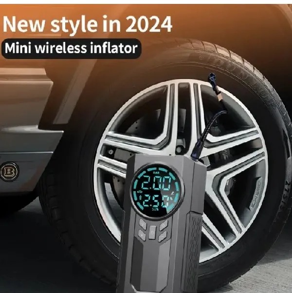 4-in-1 Portable Car Jump Starter, Air Pump, Power Bank Image