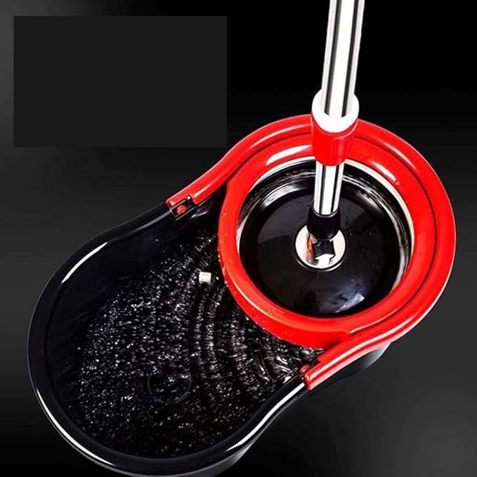 New Magic Mop Replacement Head | 360° Rotating Easy Hand Spin | Microfiber Spinning Mop - Gray | Efficient Cleaning for All Surfaces Image