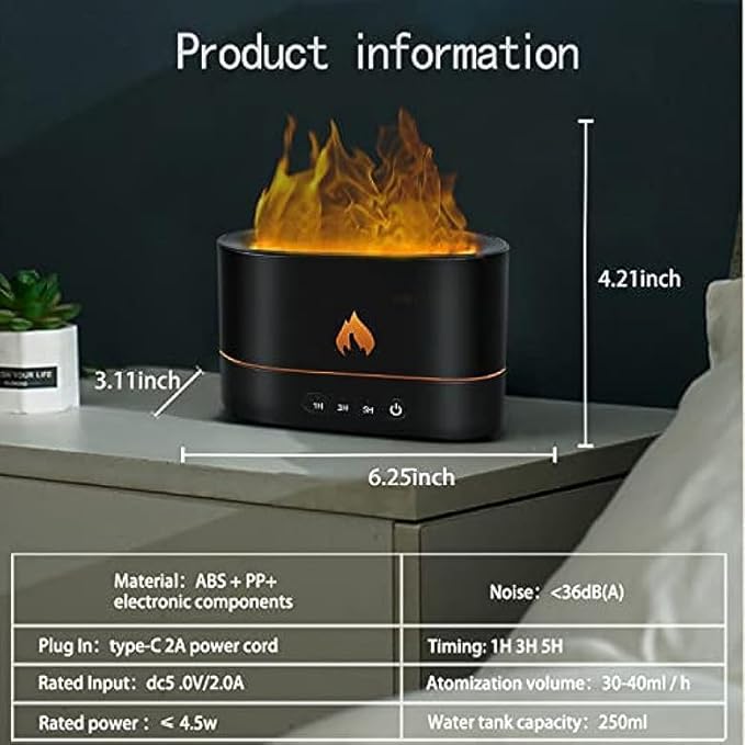 Flame Air Humidifier – The Ultrasonic Aromatherapy Experience with a Volcanic Twist Image