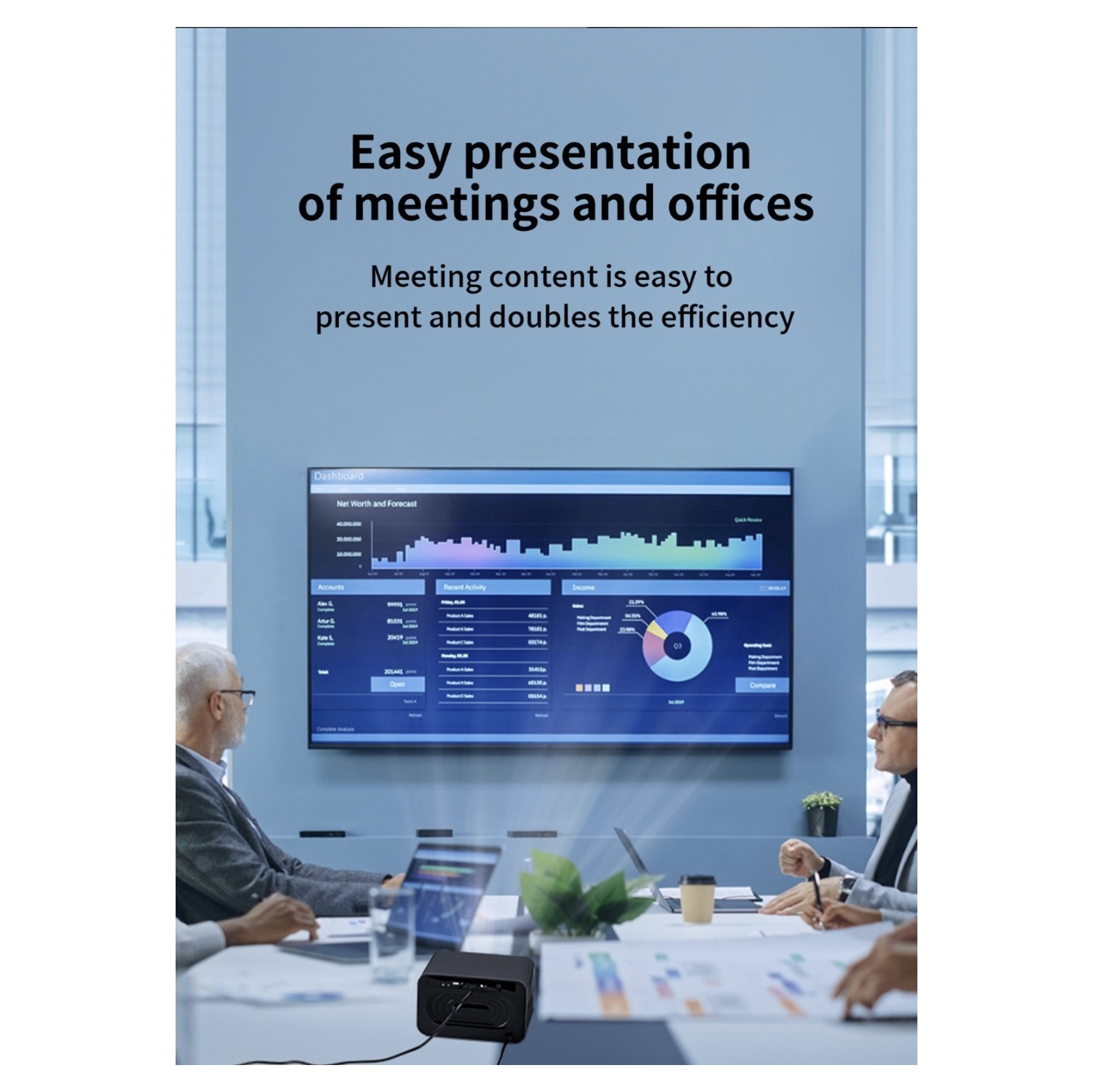 U8 Pro Movie Projector | Elevate Your Home Cinema with Full HD, 6GB RAM, Android OS | Immersive Entertainment Image