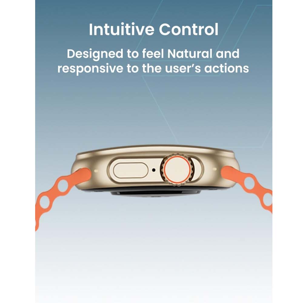 TC41 Curve Smartwatch - 2.01" AMOLED, GPT AI, Bluetooth Calls, Wireless Charging, IP68, Fitness Tracker (Orange) Image