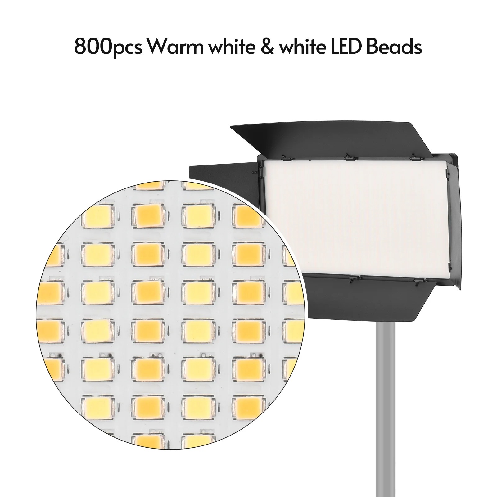 LED-800 LED Video Light – Professional Photography Light Panel for Studio and On-Location Shooting Image