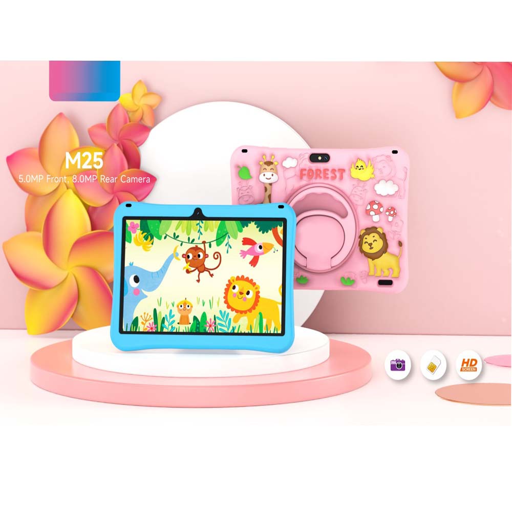 M25 Kids Tablet 10.1" Android - 6GB RAM 256GB Storage, Child-Friendly Learning & Entertainment Device  (Multi Colour) Image