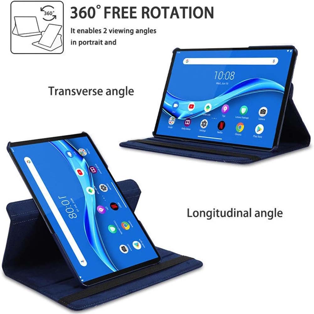 360° Swivel Leather Cover Compitable Honor Pad 8 12" Case with Auto Sleep/Wake, Anti-Fall Stand & Multi-Angle Viewing (Multi) Image