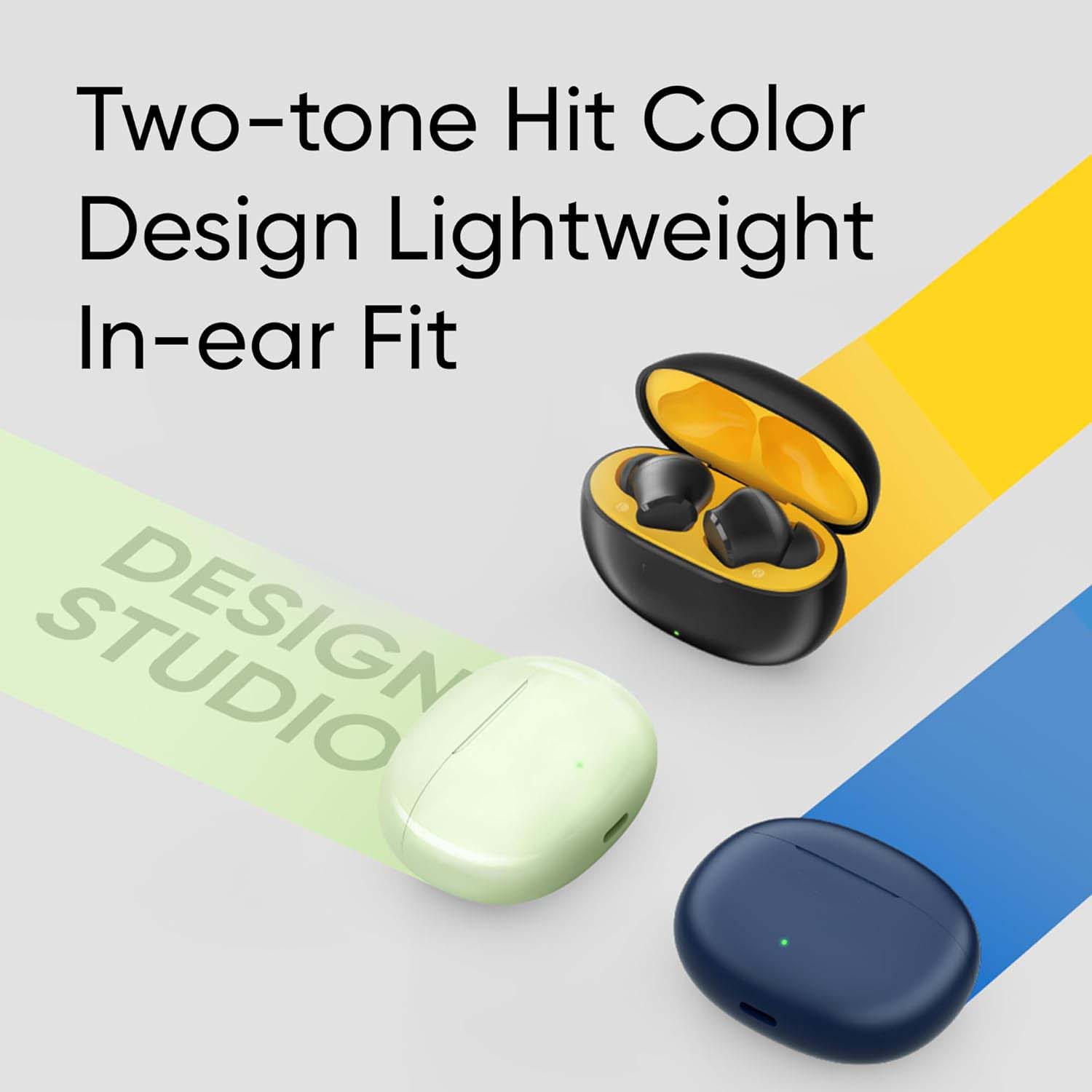 T100 Buds True Wireless Earbuds - 10mm Bass Boost, 38H Playback, AI ENC, 88ms Low Latency, IPX5 Water Resistant - Premium Sound Quality (Multi) Image