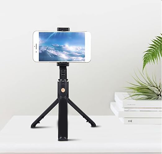 Mini Portable Gimbal Bluetooth Wireless Selfie Stick with Tripod Stabilizer for Phone Image