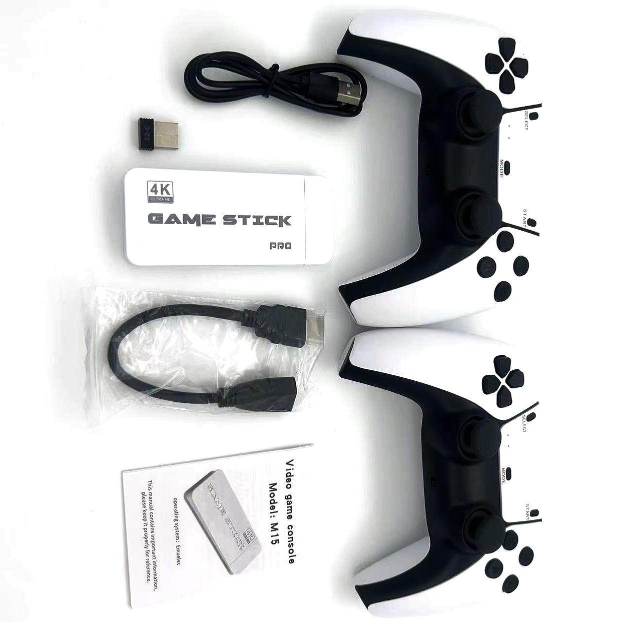 Newest 64G TV M15 Game Stick – Lite 4K Retro Game Console with 20,000 Built-In Games Image