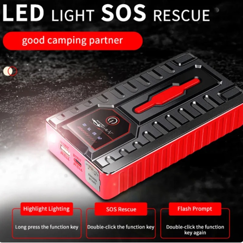 Jump Start Pack – Portable Car Jump Starter with Digital Indicator, Durable Temperature-Proof Power Booster for Automotive Use Image