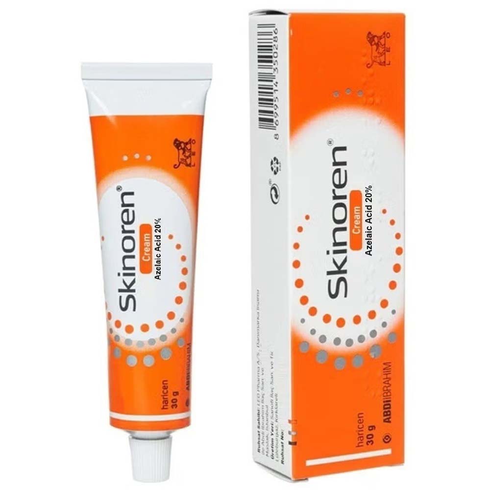 Skinoren Acne Treatment & Whitening Cream - 30g for All Skin Types, Azelaic Acid Formula for Clear, Even-Toned Skin Image