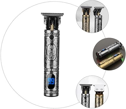 USB Rechargeable Electric Barbershop Hair Clipper | Digital LCD Professional Hair Trimmer Image