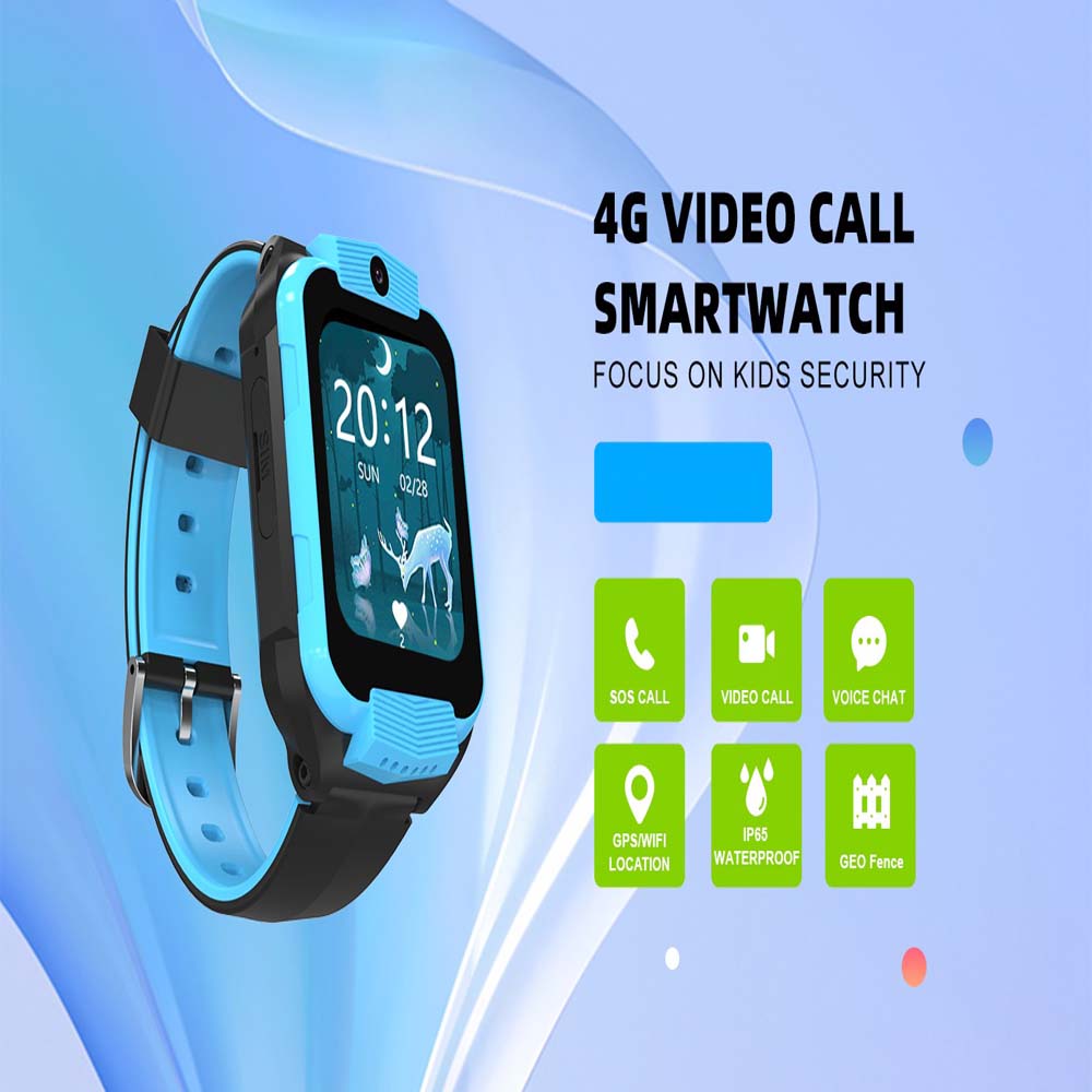 Nabi Z9 Kids Smart Watch – GPS Tracking, SIM Card Support, Waterproof, One-Button Speed Dial, Voice Call & Chat, HD Touch Screen, Secure & Durable (Multi) Image