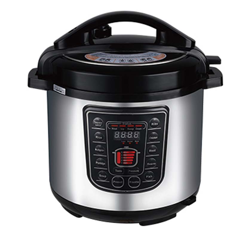 8L Smart Digital Pressure Cooker - Multi-Function Electric Rice Cooker with Non-Stick Pot & Stainless Steel Design Image
