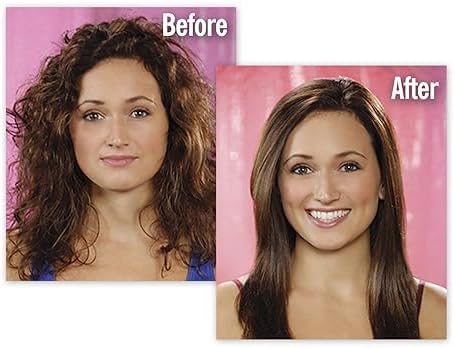 Simply Straight Ceramic Hair Straightening Brush | Black/Pink | Safe, Damage-Free Hair Styling Image