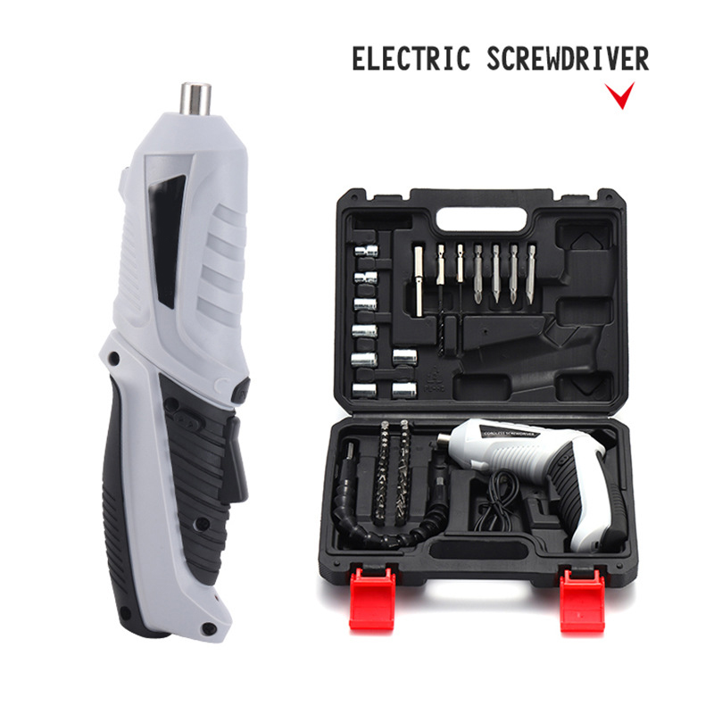 Cordless Screwdriver | Household Small Electric Drill | Rechargeable Screw Set with Multi-Function Lithium Battery Image