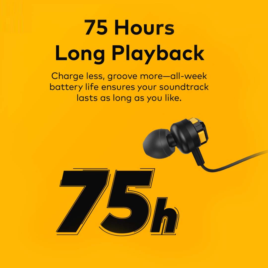 N500 Halter-neck Headphones. 75-hour battery life with flexible, comfortable neckband design for all-day wear. Image