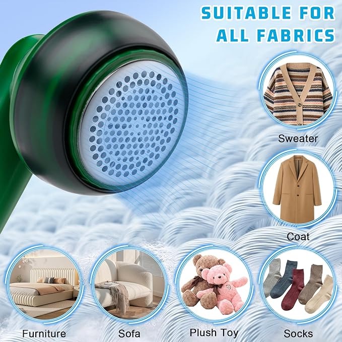 Rechargeable Lint Remover | Portable Fabric Shaver for Clothes, Furniture, and Upholstery Image