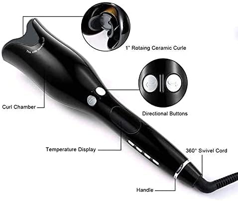 Spin N Curl Ceramic Rotating Hair Curler | Easy-to-Use Auto-Curling Tool for Perfect Curls and Waves Image