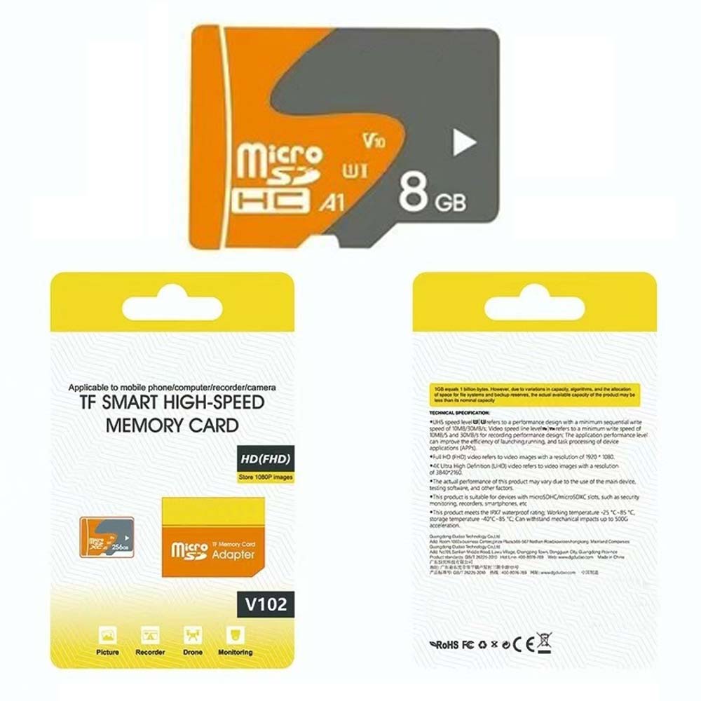 V102 8GB MicroSD Memory Card - High-Speed TF Storage for Phones, Tablets, Cameras & Gaming Devices Image